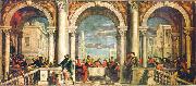 Paolo  Veronese Gastmahl im Hause Levis oil on canvas